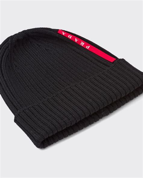 prada beanie|prada beanie black.